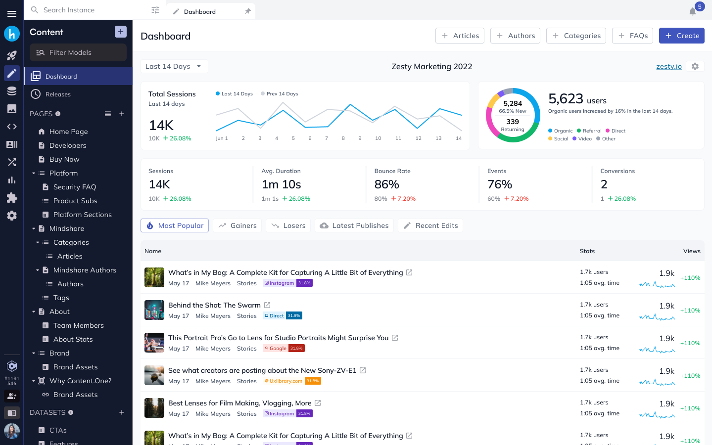 Infrastructure Dashboard